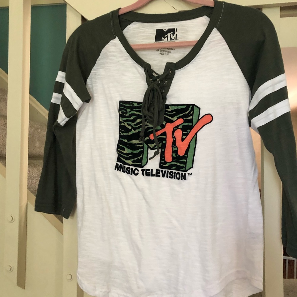 MTV baseball 3/4 sleeve